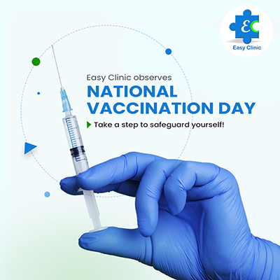 Easy Clinic - National Vaccination Day Post - Social Media Post by TechShu