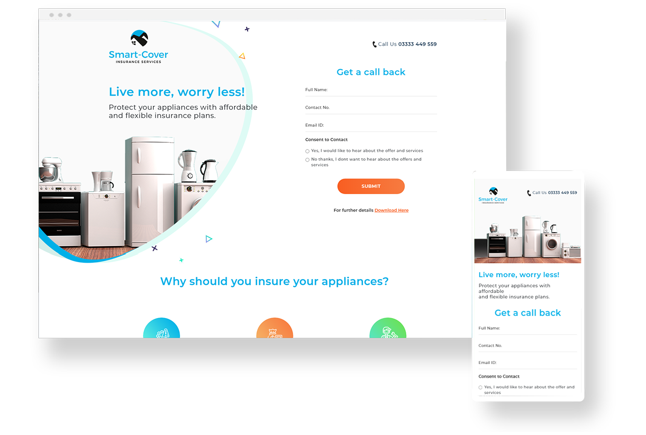 Smart Cover Insuarance Services - Landing Page by TechShu