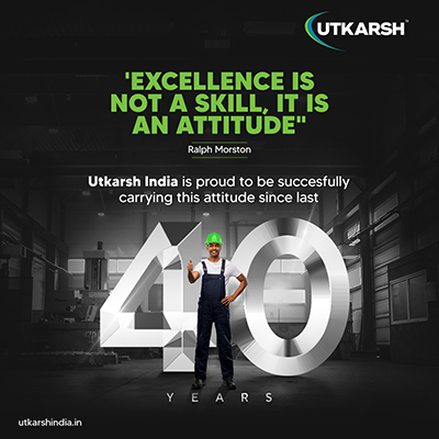 Utkarsh - 40 Years Completion Post 1 - Social Media Post by TechShu