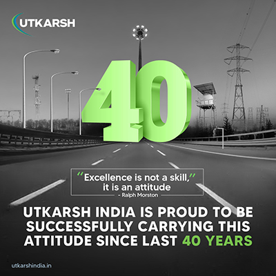 Utkarsh - 40 Years Completion Post 2 - Social Media Post by TechShu