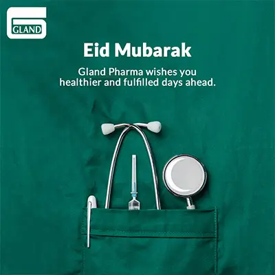 Gland Pharma - Eid Mubarak Post - Social Media Post by TechShu