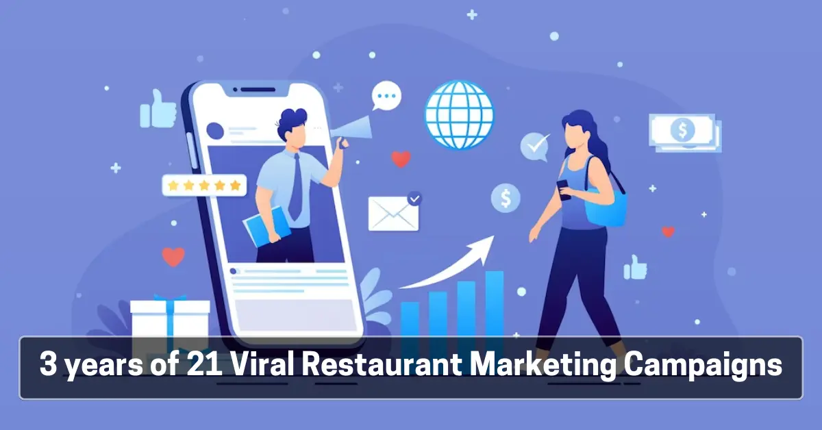 3 years of 21 Viral Restaurant Marketing Campaigns