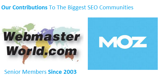 Our Contribution to webmasterworld.com and MOZ - Techshu