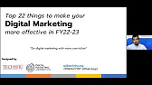 Top 22 tips for Digital Marketing in 2022 - Techshu Webinar
