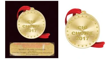 CIO Choice 2017 gold award medal