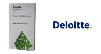 Deloitte award plaque and company logo